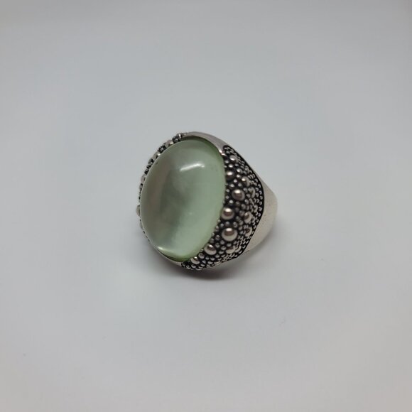 Mother of Pearl & Sterling "Starry Night" Ring - Picture 2 of 5